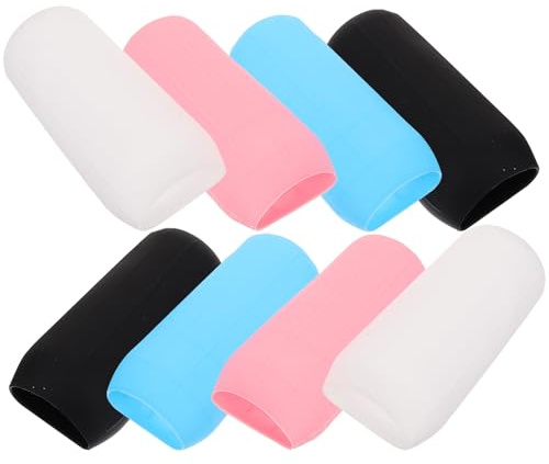 VICASKY Silicone Travel Bottle Covers 8 Pcs Leak-proof Elastic Sleeves Multipurpose for Travel Shampoo Bottles and Suitable