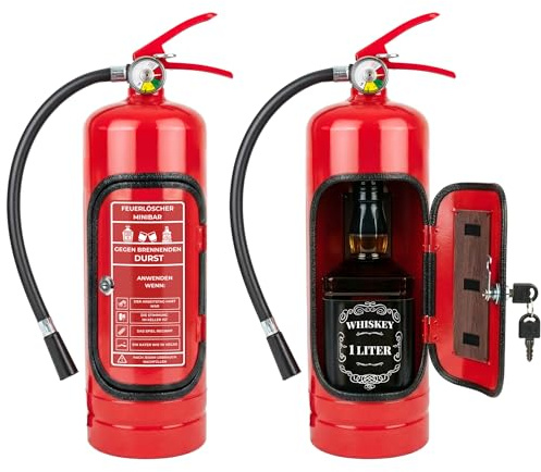 Froster Extintor Mini Bar, Fire Extinguisher Minibar con inscripciones en alemán