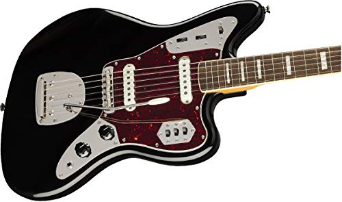Squier by Fender Classic Vibe 60er Jazzmaster E-Gitarre Schwarz Normale Größe Jaguar