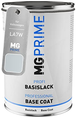 MG PRIME Autolack Dose für Volkswagen VW LA7W / A7W / 8E Reflexsilber. 1,0L | Brillant Silber / Reflexsilber Metallic, Basislack, Literware, spritzfertig