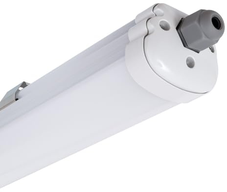 LEDKIA Plafoniera Stagna LED 60cm 18W Slim IP65 4000K Bianco Naturale