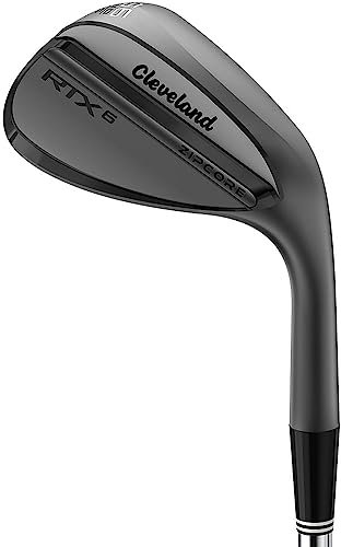 Cleveland Golf RTX6 Zipcore Clubs de Golf, Wedge pour Hommes, Noir satiné