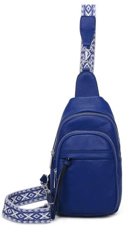 OBC Damen Bodybag Sling Tasche Rucksack Gürteltasche Crossbag Crossover Schultertasche Crossbody Brusttasche Umhängetasche Dunkelblau