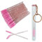 FINEASY 51 Pezzi Scovolini Mascara Monouso,Pennelli per Ciglia con 1 Tubi per Ciglia,Pennello per Ciglia Monouso,Scovolino Ciglia,Applicatore Mascara per Sopracciglia Extension Ciglia (Rosa)