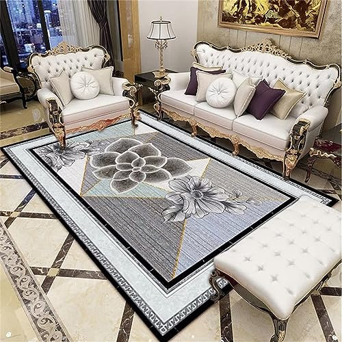 RUGMRZ Babyzimmer Teppich Junge High End atmosphärisch, langlebig und rutschfest teppich wohnzimmer grau grau Teppich Design Wohnzimmer Teppichboden babyzimmer teppich junge teppich küche waschbar180x