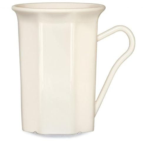 benderstore Kaffeebecher mit Henkel 200 ml 4er Set | Kunststoff Polypropylen | Mehrweg | (Cremeweiß)