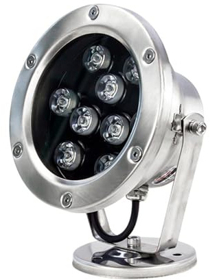 tyfuture Sumergible LED Lámpara Subacuática Focos Subacuáticos IP68 Impermeable Luz De Fuente Bajo Voltaje AC12/24V Luz De Estanque para Jardín Piscina Cascada Iluminación del Área (Color : Warm Whit