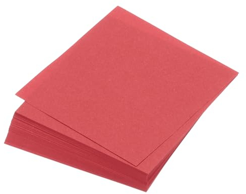 QUARKZMAN 100 Blatt Origami-Papier beidseitig leuchtendes Rot 10 x 10 cm 70 g/m² quadratisches Faltblatt für Kunsthandwerk, Anfänger, Geschenkdekorationen