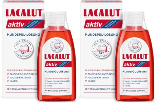 Lacalut Zahnsteinkontrolle aktiv Mundspül-Lösung 1x300ml (Packung mit 2)