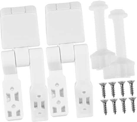 Ciieeo Kit de Pernos para Asiento de Inodoro Abs Blanco 1 Par