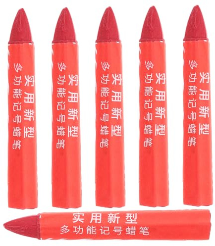 Alipis Pennarello a Cera per Pneumatici Auto Set da 6 Pezzi Marcatura ad Alta Visibilità per Riparazione Pneumatici Forniture per Auto Colori Vivaci e Durevoli