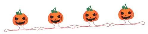 FOMIYES 4 Piezas Bolsa de Chuches Halloween Calabaza No Tejida para Fiesta Infantil Bolsa de Versátil y Decorativa
