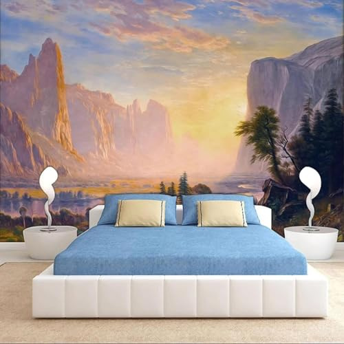Fond D'Écran 3D Pour Adolescents Paysage De Montagne 400(W)X280(H)Cm Mural Wall Print Decal Peintures Murales, Papiers Peints Décoratifs Home Decor Affiches Murales Amovibles Photo Murale Auto-5695589