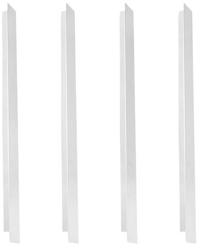 Goktvai 4 Pièces Séparateurs Bain-Marie, 32cm Barres Adaptatrices en Métal Inox pour Séparateur d’Aliments Cuisine Restaurant Buffet Préparation Table Accessoires de Service Alimentaire