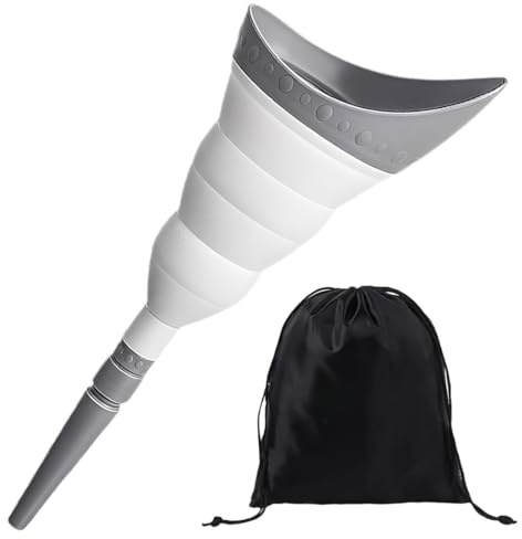 THQAE Urinario Portátil Femenino, Urinario Retráctil Reutilizable y Plegable, Urinario con Forma de Embudo, Adecuado para Actividades al Aire Libre, Camping y Viajes