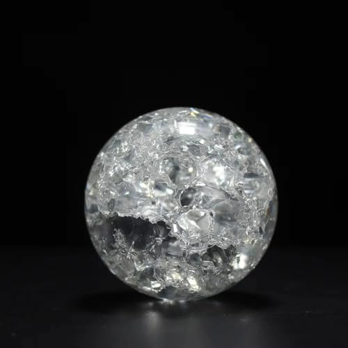 VWWJCCRO 5 cm Sfera di a Forma crepa Ghiaccio Vetro Rotonda Prodotti Decorativi for fontane rocciose Bonsai Artigianato e Regali