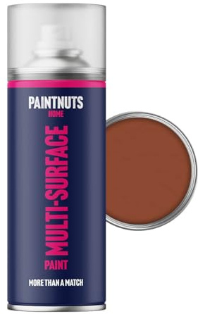 Paintnuts Copper (RAL-8004) Rapid Dry Metal Paint, Matt Finish 400ml Aerosol