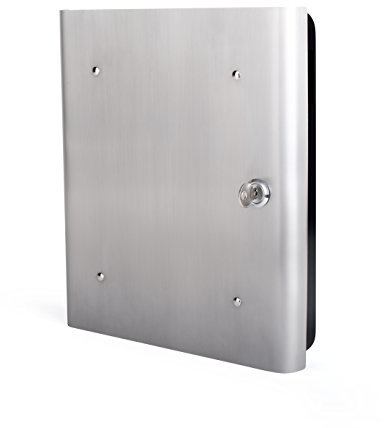 Pavo - Modern Schlüsselkast /-Schrank für 54 Schlüssel, Metall, schwarz, 30 x 6 x 24 cm, mit 54 Schlüsselanhänger, 8018567