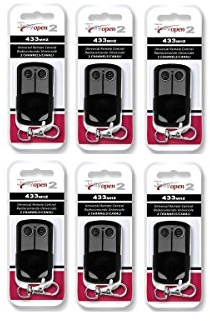 Lot DE 6 TÉLÉCOMMANDES COPIEUSES UNIVERSELLES - Jolly Open 2-433.92 MHz Radio DE Portail