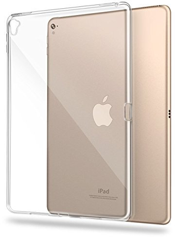 Asgens Custodia per iPad Pro 9,7 Pollici, Trasparente Silicone Flessibile TPU Morbido Antiurto Tablet Custodia per iPad Pro 9,7 Pollici Modello A1673 A1674 A1675 (2016)