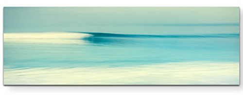 Paul Sinus Art Leinwandbilder | Bilder Leinwand 120x40cm Strand mit Blick auf das weite Meer