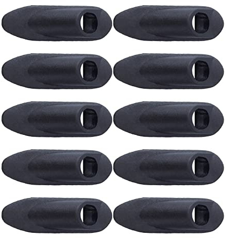 Sanmum 10 Pieces Bike Cable Pipe Clamp Grommets Brake Shifter Line Single Hole Housing Fixed Device Embedded Buckle Cable Wire Tube Clamp (Black Version B)