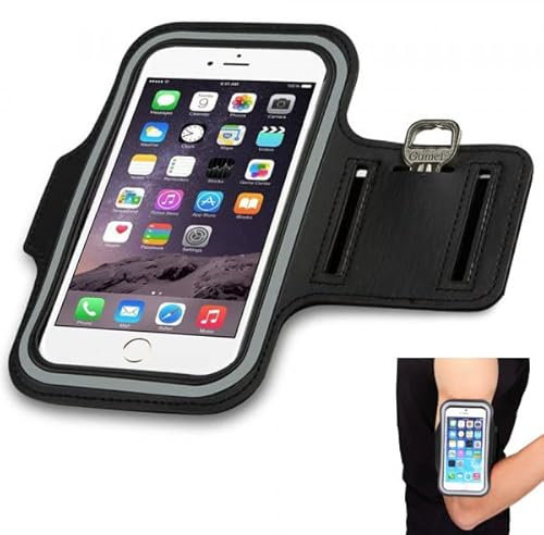 PARENCE.- Brassard pour Smartphone/Universel, Brassard de Sport réglable, étanche, pour la Course, Le Fitness, la Gymnastique et Les Sports en Plein air