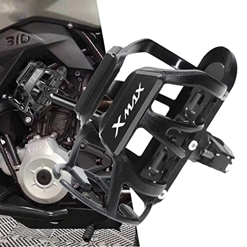 POPUCE Für Yamaha XMAX300 XMAX400 XMAX125 X-MAX 125 250 300 400 Motorrad CNC Getränke Flaschenhalter Getränkehalter Zubehör (Farbe : Titan)