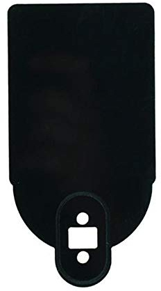 Rfeeuubft Cache Plaque d'Immatriculation pour Scooter - Support de Plaque d'Immatriculation - Plaque d'Avertissement - Accessoire de Skateboard - Noir