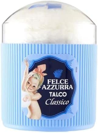Italian Gourmet Talco Classico piumino polvere per corpo vellutata 6 x 250g | Assorbe umidità dopo bagno o doccia; zarte Pflege, Dose mit Schwamm für, Gesamtnettogewicht 1,5 kg + Kostenlos Polpa 400g