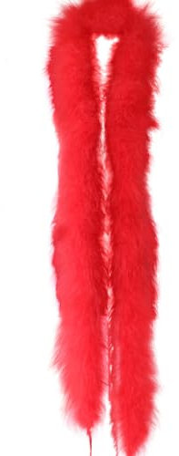 iSpchen 2m flauschige Federn Marabu Federboa einfarbig Fransenborte natürliche Federn Boa Schal Basteln Feder Schal DIY Federfransen Federband zum Kostüm Hochzeit,Party,Heim Dekoration