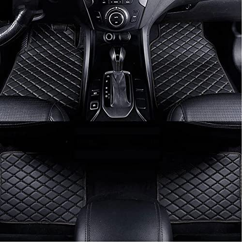 4 Stück Benutzerdefinierte Leder Auto Fußmatten für Mercedes SL R129 1989-2002, Allwetter Wasserdicht Anti Rutsch Tragen Autoteppiche Bodenmatte Full Set Autozubehör,G/Black