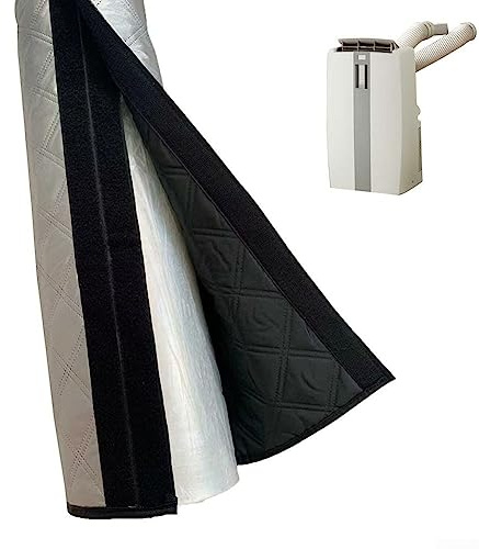 DAZZLEEX Air Conditioner Hose Cover, Portable AC Hose Cover Insulation Air Hose Protective for Easy Installation 59 * 21 in(Silver)