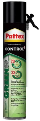 TMP PRO Pattex Bauschaum GreenQ - Effektive Dämmung- Fugenfüller für präzise Anwenungen, PU-Schaum zum Isolieren von Henkel (1 x 750ml)