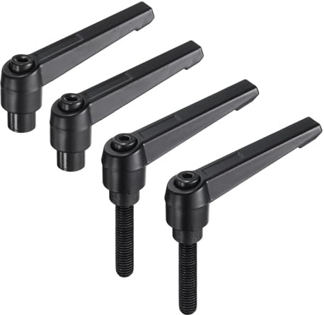 QUARKZMAN 4 Stück Klemmhebel Griff M8 x 40mm Flügelmutter Rändelmutter Klemmmutter Klemmknopf Rändelschraube Befestigung für Maschinen und Drehmaschinen Schweißgeräte Druckgeräte