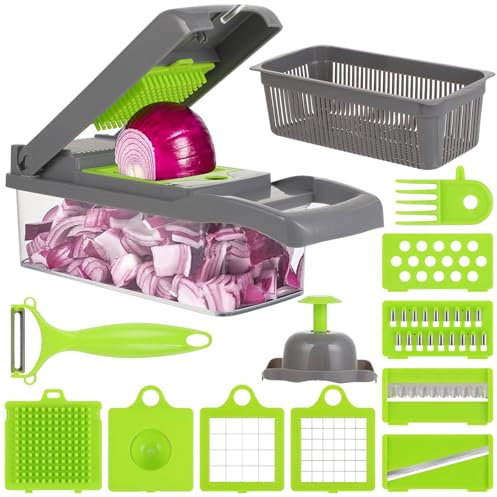 Cortador de Verdura Multiusos - Ideal para picar verduras de forma rápida y eficiente. El corta verduras perfecto para todas tus necesidades culinarias