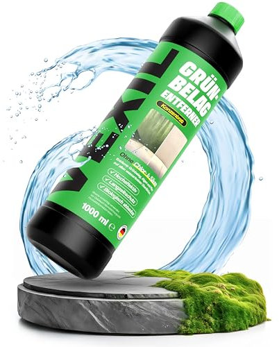 VEXIL® Grünbelagentferner Konzentrat – entfernt Algen, Moos, Pilze & Flechten – für Stein, Holz, Wände, Markissen und mehr – 1L für bis zu 100 m² – frei von Chlor & Säuren – Made in Germany