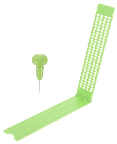 HOLIDYOYO Tavoletta Braille in Plastica Resistente Linee Celle con Stilo per Scrittura Non Vedenti Portatile Leggera e Facile da Usare