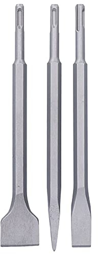 Annadue Chisel Kit, Carbon Steel Chisel, Scaling Flat Point for Hammer Drill, Tile Concrete Work, Rotating Bits for Masonry Demolition (#11)