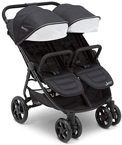 Jeep Destination Ultralight Side x Side Double Stroller, Midnight