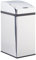 Relaxdays, Silber Sensor Mülleimer Edelstahl, mit Automatikdeckel, Inneneimer, hygienisch, 7 L, HxBxT: 35 x 15 x 20 cm, 7 Liter