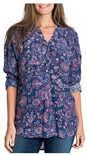 Nine West Georgia Top (X-Large, Navy Horbor)