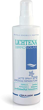 Lichtena Niños Loción Hidratante Ultra Ligera para Después de la Exposición al Sol, after sun, leche spray calmante para el cuidado de la piel tras la exposición al sol 350ml