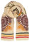 Becksöndergaard Schal Damen Beige Carmela Wica Scarf (Sand) - Frühling Sommerschal Blumen Tuch aus Wolle - 140 x 140 cm