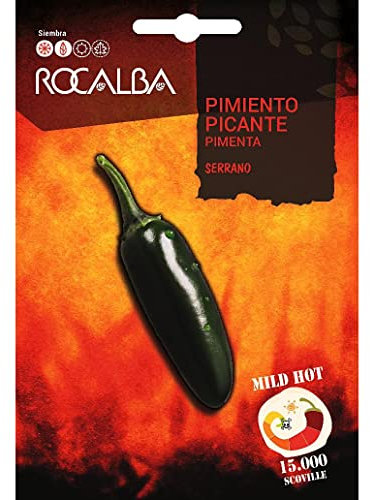 Semillas Pimiento Picante Serrano Rocalba - Calidad y Versatilidad ?