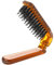 Sliverdew Hair Brush, Foldable Mini Boar Bristle Travel Hair Brush for Women and Men, Small Mini Compact Hairbrush Pocket Size Comb for Any Hairstyles, Restore Hair Shine, Beard Brush