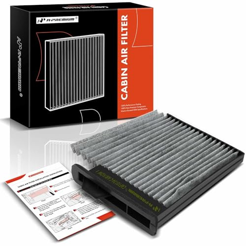 A-Premium Cabin Air Filter with Activated Carbon Compatible with Nissan Versa 2007-2013, 1.6L 1.8L, Replace# 27274ED000
