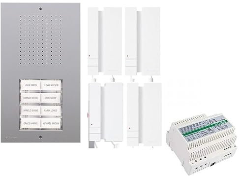 KIT CITOFONICO QUADRIFAMILIARE 2 FILI KCA2061A 4 FAMIGLIE CITOFONO 2738WA