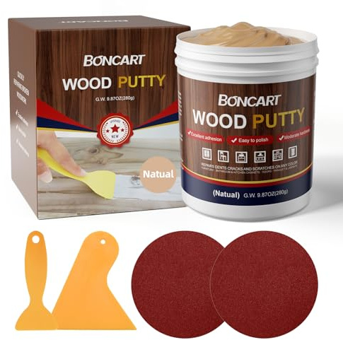 Boncart Wood Filler, 9.87 OZ Natural Wood Putty