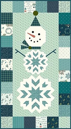 Riley Blake Arrival of Winter Collection by Sandy Gervais, Premium Quilting Fabric, Perfect for Quilting, Crafting, Sewing Projects and More… (Frosty Wall Hanging Pattern)